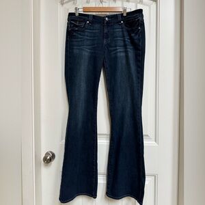 Paige Washington Low Rise Flare Jeans. Size 31” by 34”
